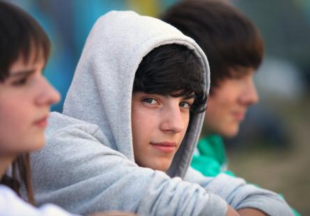 Image of three students side by side